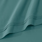 Parure de draps unie en coton égyptien de qualité supérieure 1000 fils au pouce carré avec poche profonde