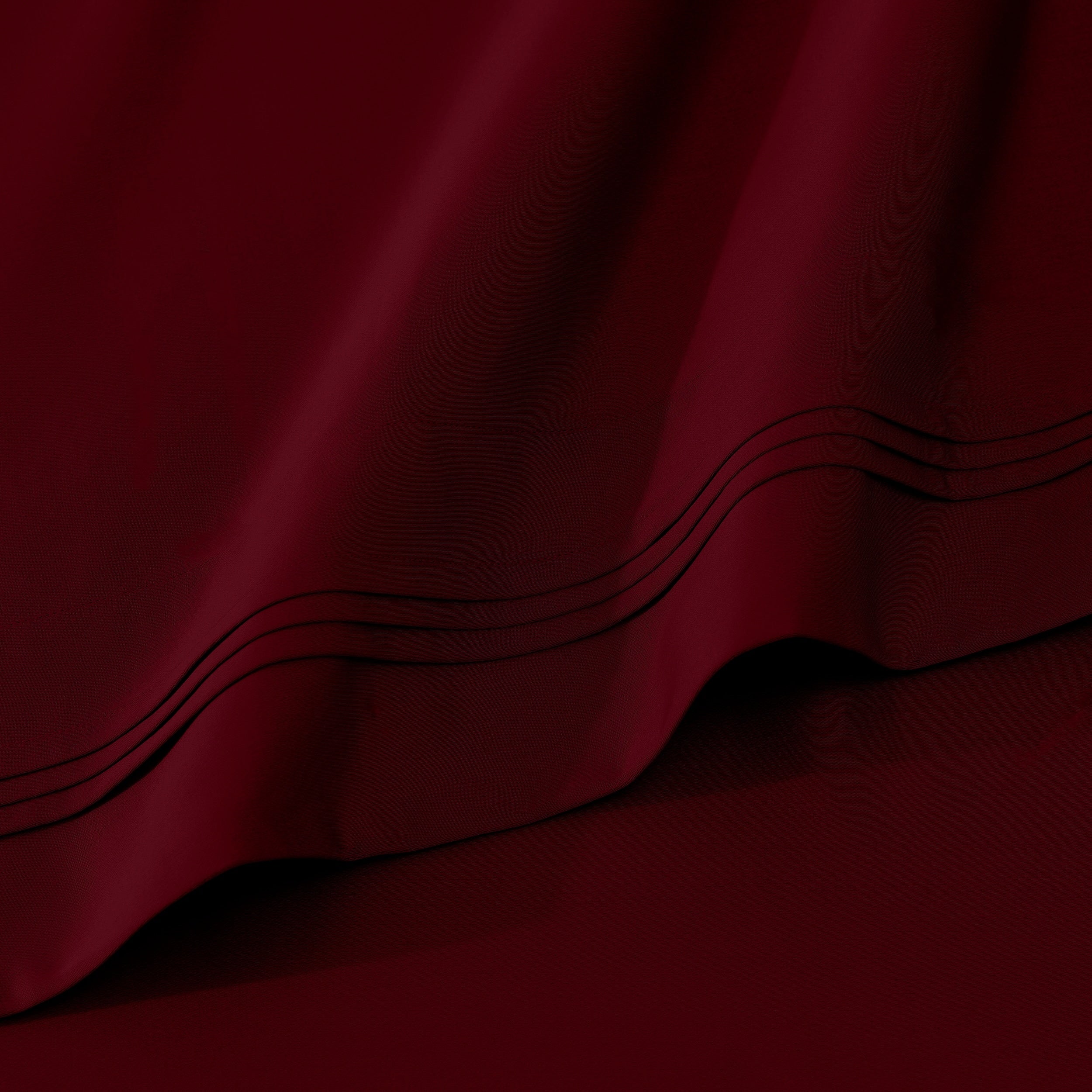 Parure de draps unie en coton égyptien de qualité supérieure 1000 fils au pouce carré avec poche profonde