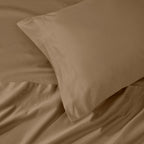 Parure de draps unie en coton égyptien de qualité supérieure 1000 fils au pouce carré avec poche profonde