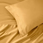 Parure de draps unie en coton égyptien de qualité supérieure 1000 fils au pouce carré avec poche profonde