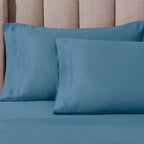 Parure de draps unie en coton égyptien de qualité supérieure 1000 fils au pouce carré avec poche profonde