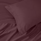 Parure de draps unie en coton égyptien de qualité supérieure 1000 fils au pouce carré avec poche profonde