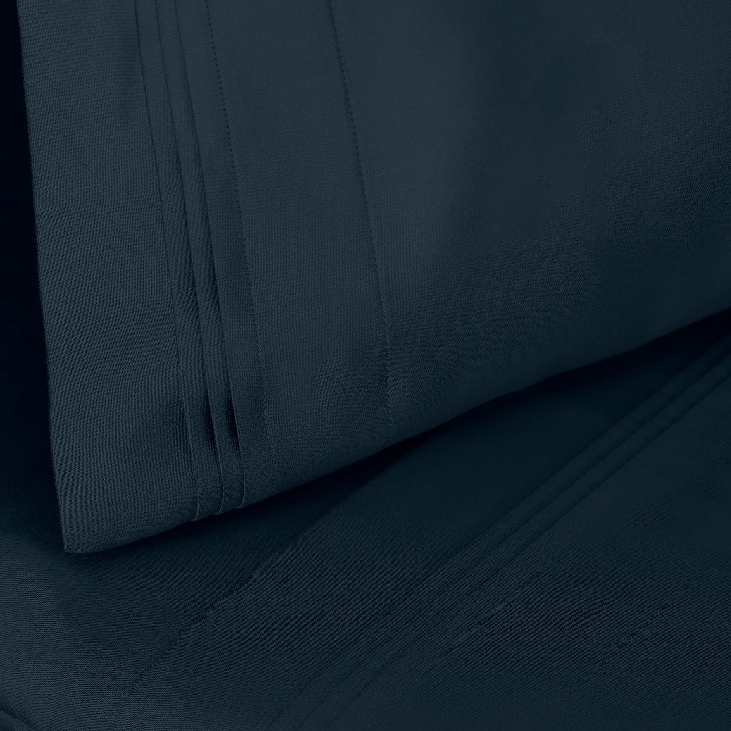 Parure de draps unie en coton égyptien de qualité supérieure 1000 fils au pouce carré avec poche profonde