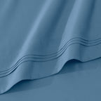 Parure de draps unie en coton égyptien de qualité supérieure 1000 fils au pouce carré avec poche profonde