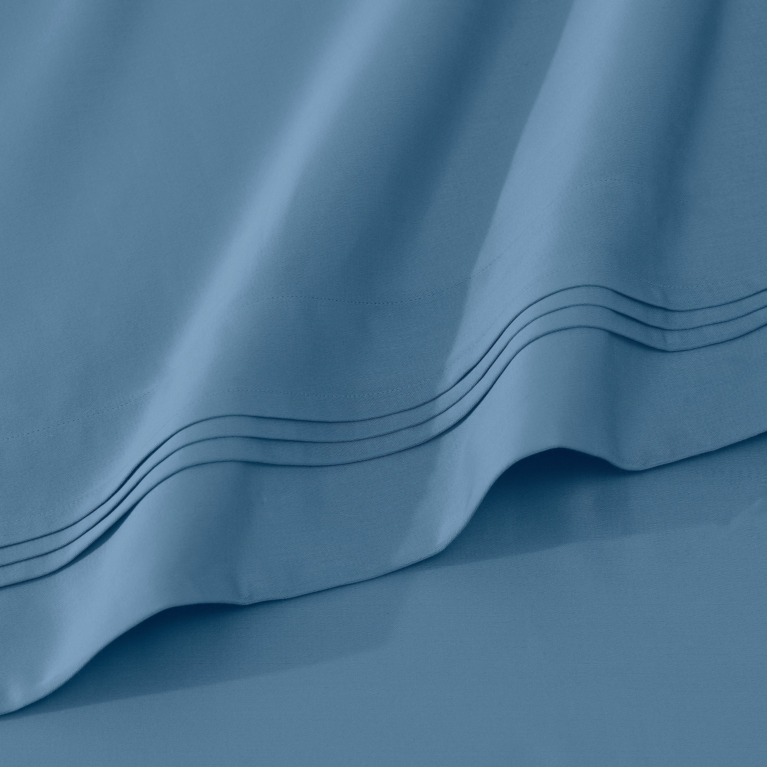 Parure de draps unie en coton égyptien de qualité supérieure 1000 fils au pouce carré avec poche profonde