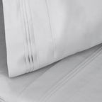 Parure de draps unie en coton égyptien de qualité supérieure 1000 fils au pouce carré avec poche profonde