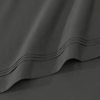 Parure de draps unie en coton égyptien de qualité supérieure 1000 fils au pouce carré avec poche profonde