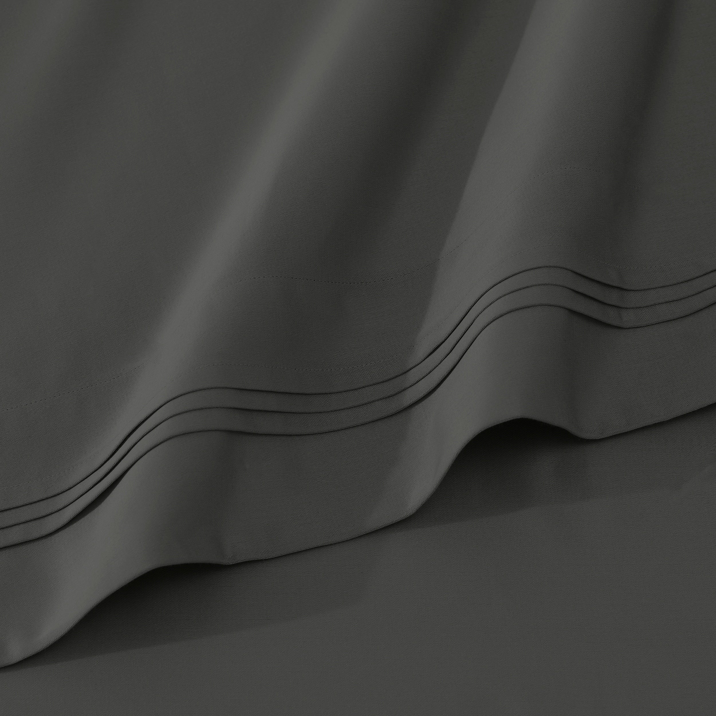 Parure de draps unie en coton égyptien de qualité supérieure 1000 fils au pouce carré avec poche profonde