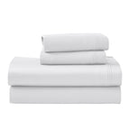 Parure de draps unie en coton égyptien de qualité supérieure 1000 fils au pouce carré avec poche profonde