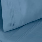 Parure de draps unie en coton égyptien de qualité supérieure 1000 fils au pouce carré avec poche profonde