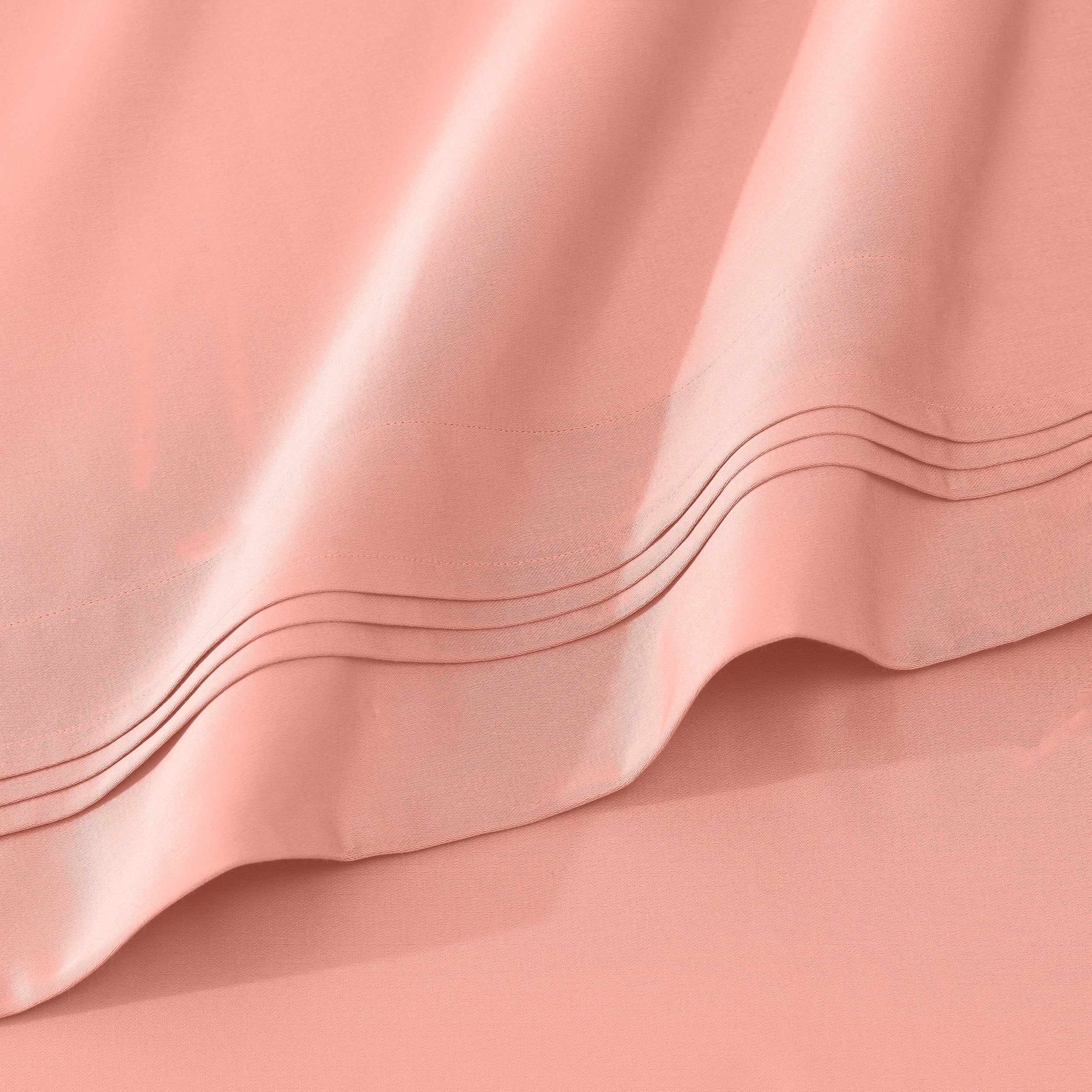 Parure de draps unie en coton égyptien de qualité supérieure 1000 fils au pouce carré avec poche profonde