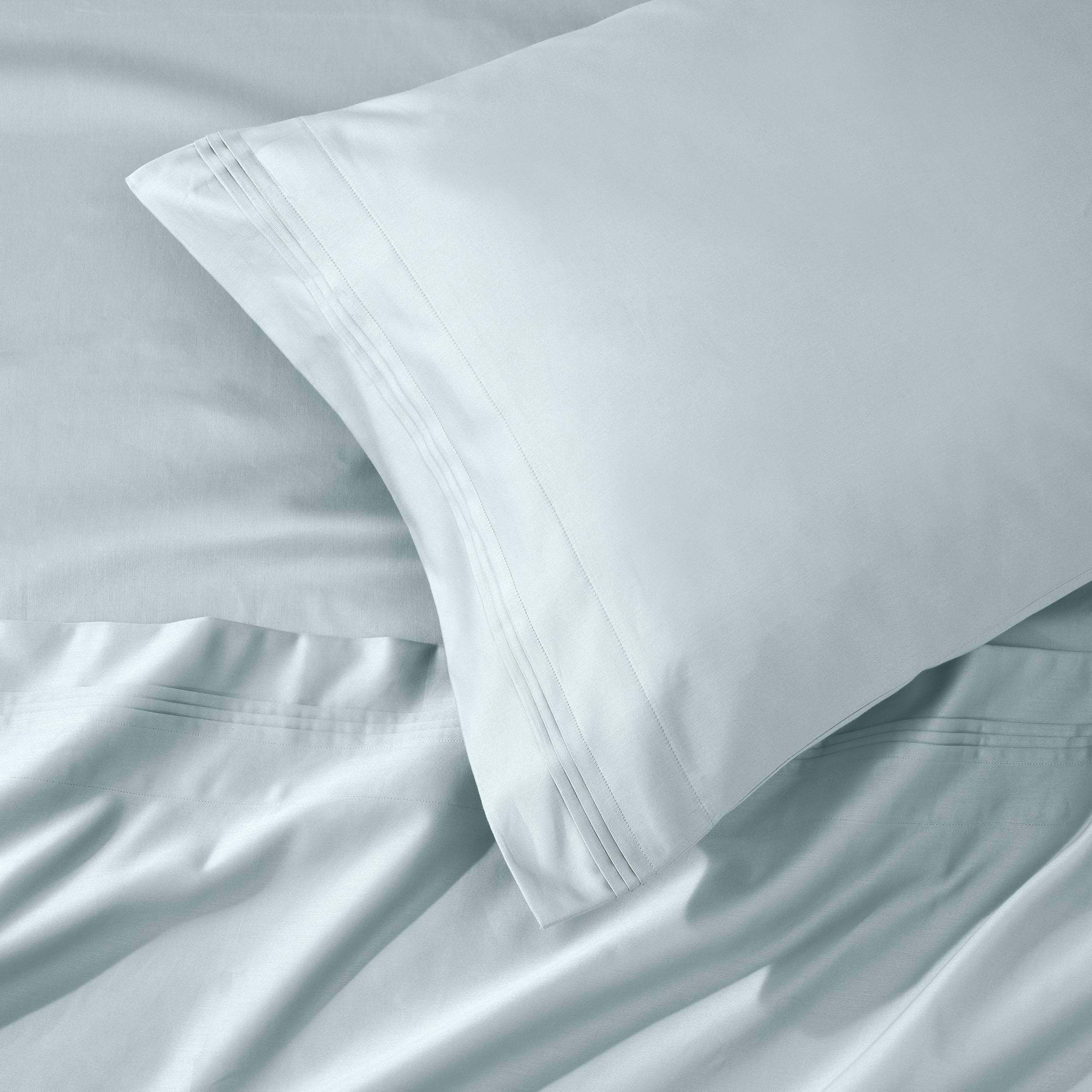 Parure de draps unie en coton égyptien de qualité supérieure 1000 fils au pouce carré avec poche profonde