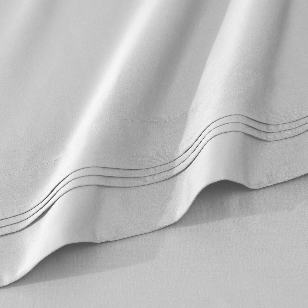 Parure de draps unie en coton égyptien de qualité supérieure 1000 fils au pouce carré avec poche profonde
