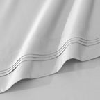 Parure de draps unie en coton égyptien de qualité supérieure 1000 fils au pouce carré avec poche profonde