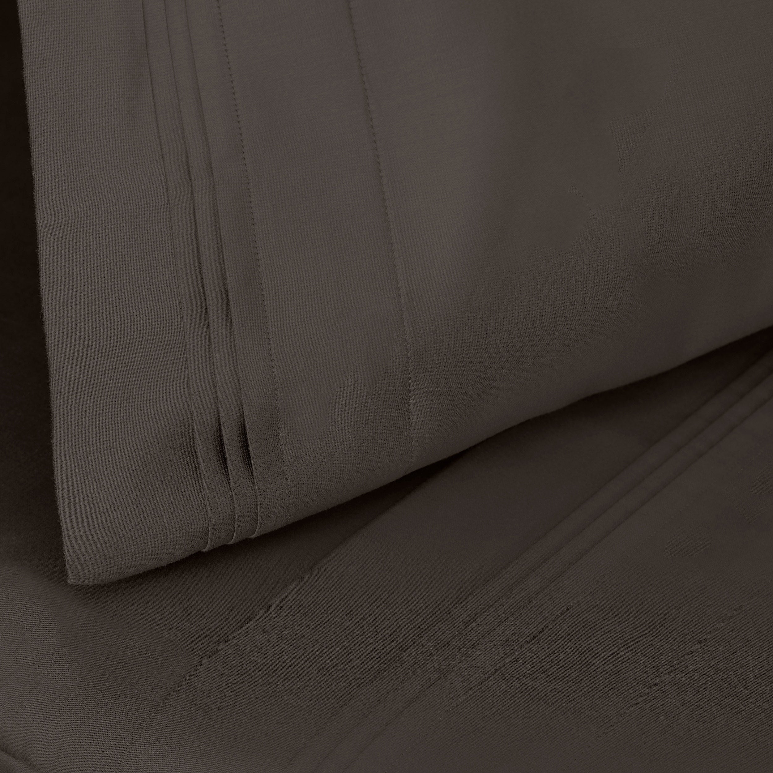 Parure de draps unie en coton égyptien de qualité supérieure 1000 fils au pouce carré avec poche profonde