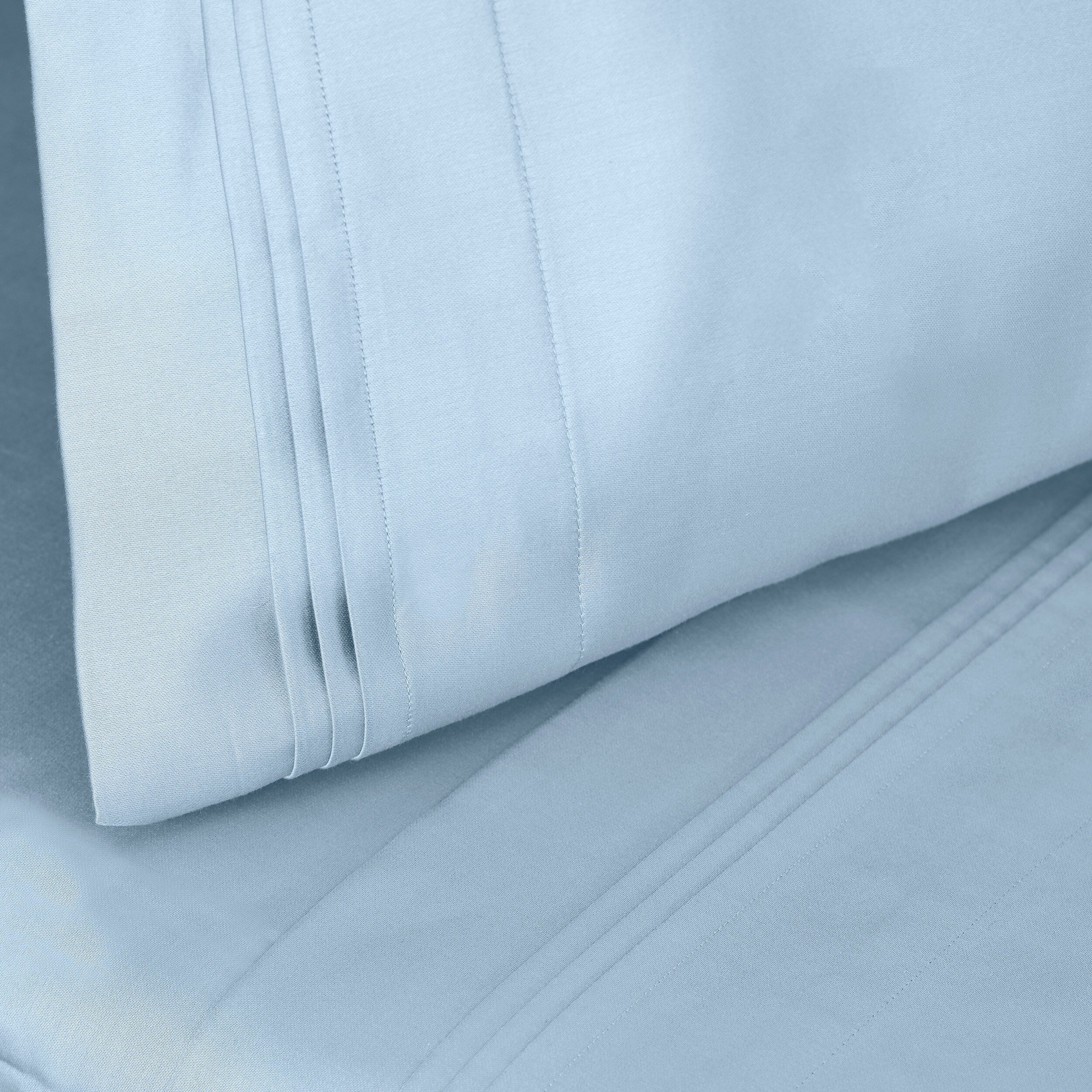 Parure de draps unie en coton égyptien de qualité supérieure 1000 fils au pouce carré avec poche profonde