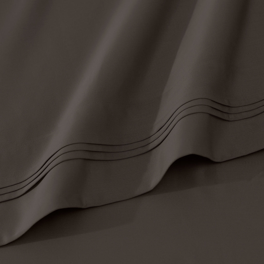 Parure de draps unie en coton égyptien de qualité supérieure 1000 fils au pouce carré avec poche profonde