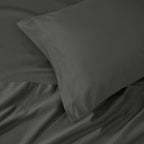 Parure de draps unie en coton égyptien de qualité supérieure 1000 fils au pouce carré avec poche profonde