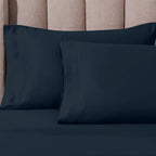 Parure de draps unie en coton égyptien de qualité supérieure 1000 fils au pouce carré avec poche profonde