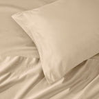 Parure de draps unie en coton égyptien de qualité supérieure 1000 fils au pouce carré avec poche profonde
