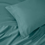 Parure de draps unie en coton égyptien de qualité supérieure 1000 fils au pouce carré avec poche profonde