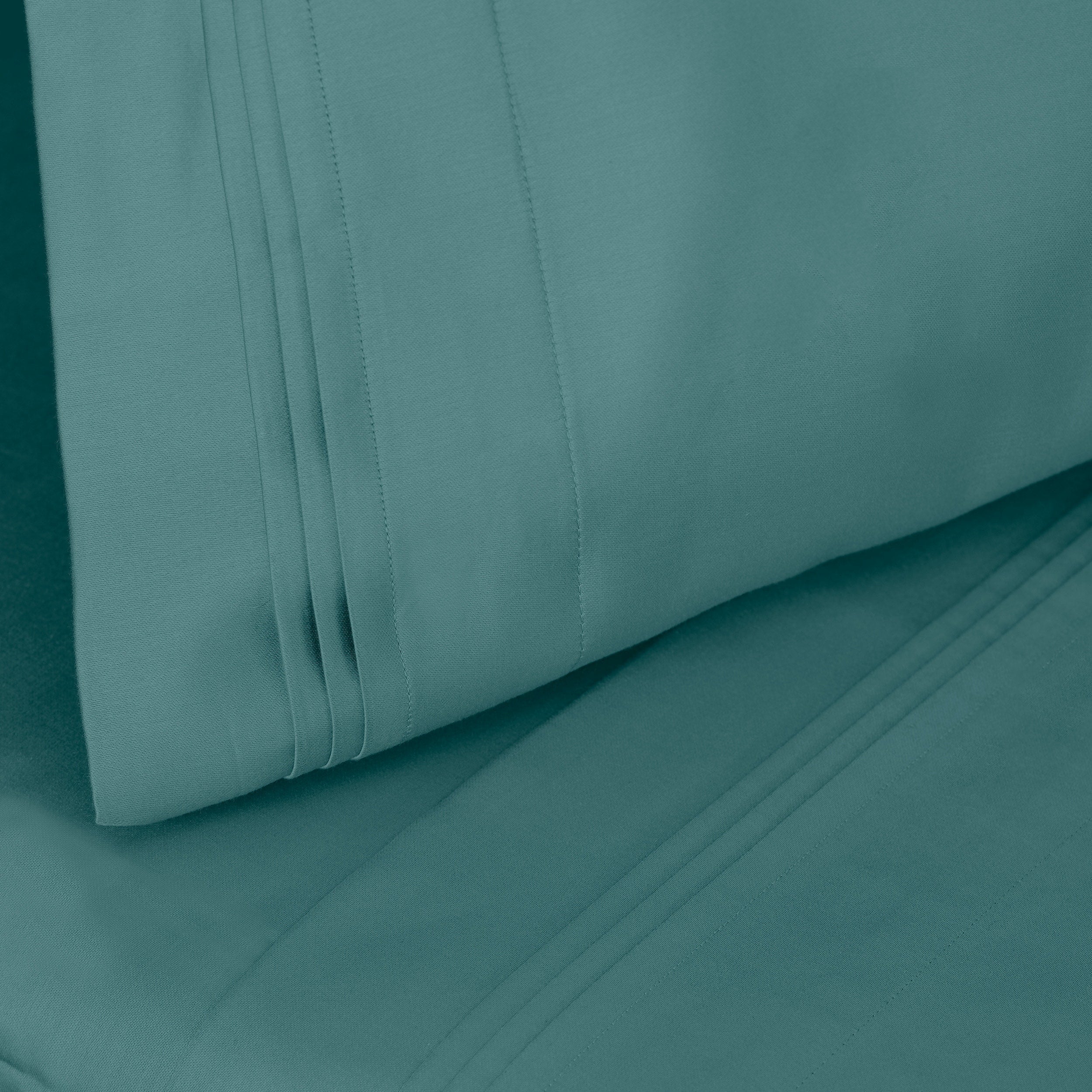Parure de draps unie en coton égyptien de qualité supérieure 1000 fils au pouce carré avec poche profonde