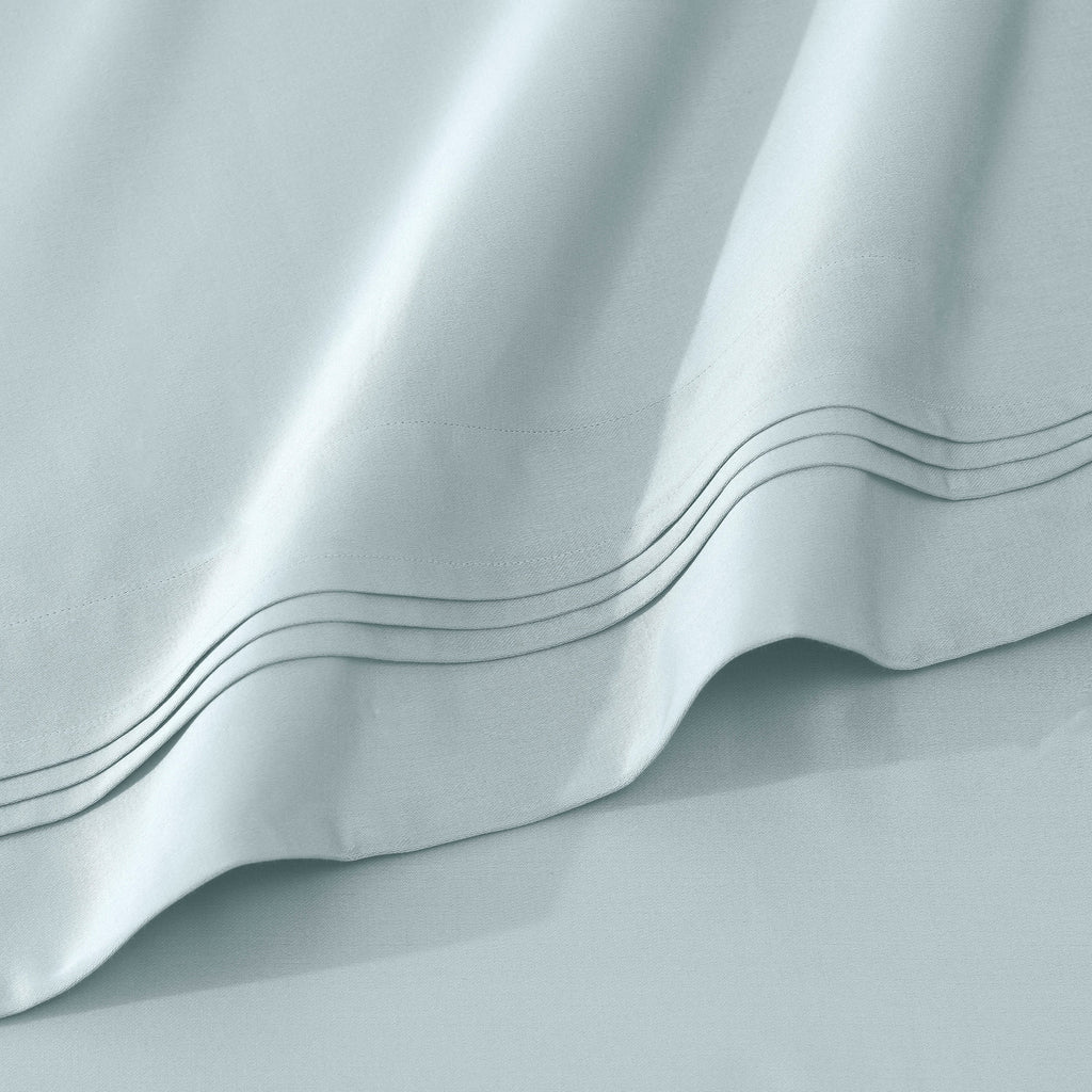 Parure de draps unie en coton égyptien de qualité supérieure 1000 fils au pouce carré avec poche profonde