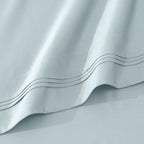 Parure de draps unie en coton égyptien de qualité supérieure 1000 fils au pouce carré avec poche profonde