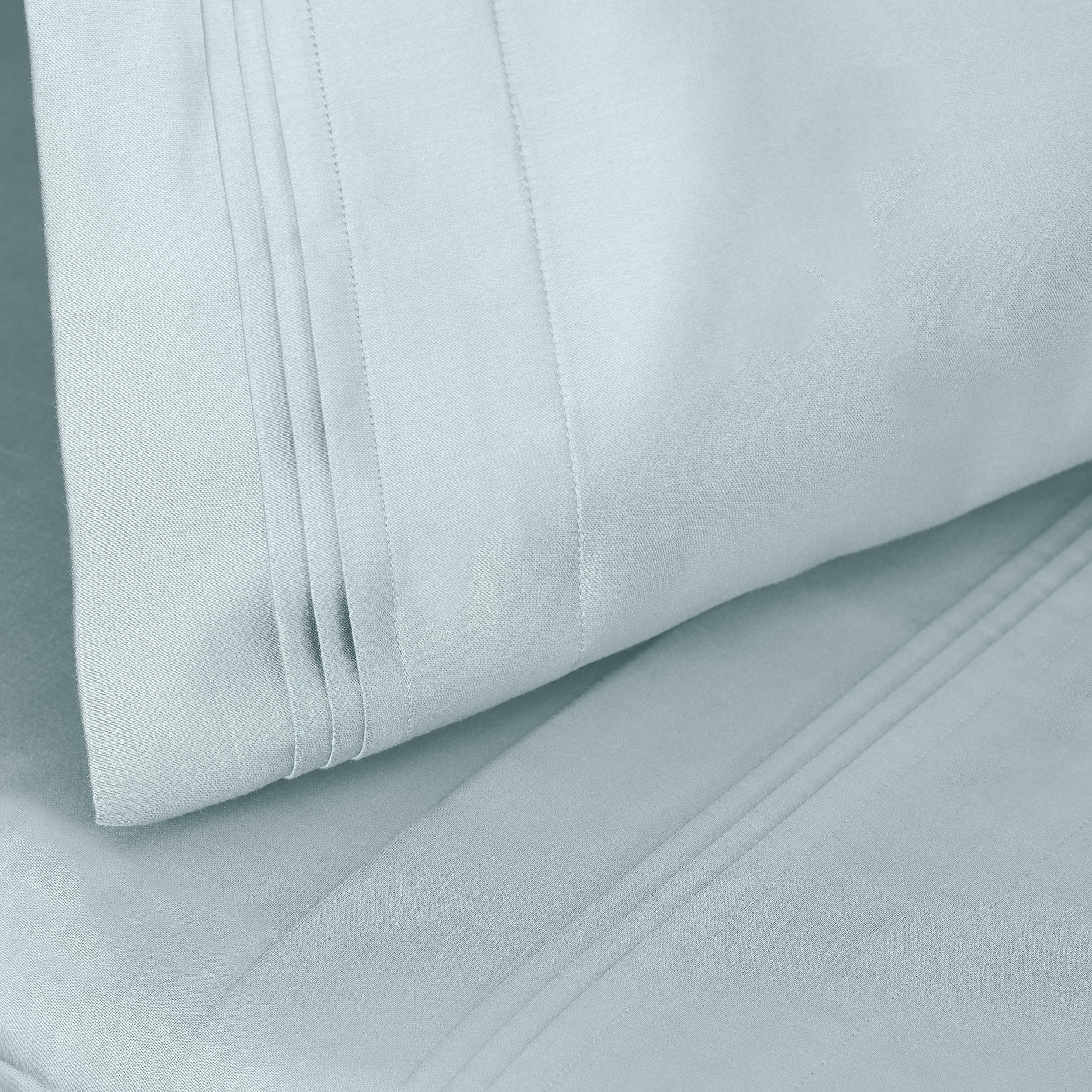Parure de draps unie en coton égyptien de qualité supérieure 1000 fils au pouce carré avec poche profonde