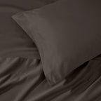Parure de draps unie en coton égyptien de qualité supérieure 1000 fils au pouce carré avec poche profonde