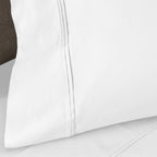 Parure de draps unie écologique en coton égyptien de qualité supérieure 1 200 fils