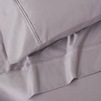 Parure de draps unie écologique en coton égyptien de qualité supérieure 1 200 fils
