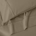 Parure de draps unie écologique en coton égyptien de qualité supérieure 1 200 fils