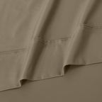 Parure de draps unie écologique en coton égyptien de qualité supérieure 1 200 fils