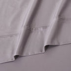 Parure de draps unie écologique en coton égyptien de qualité supérieure 1 200 fils