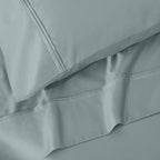 Parure de draps unie écologique en coton égyptien de qualité supérieure 1 200 fils
