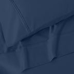Parure de draps unie écologique en coton égyptien de qualité supérieure 1 200 fils