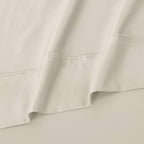 Parure de draps unie écologique en coton égyptien de qualité supérieure 1 200 fils