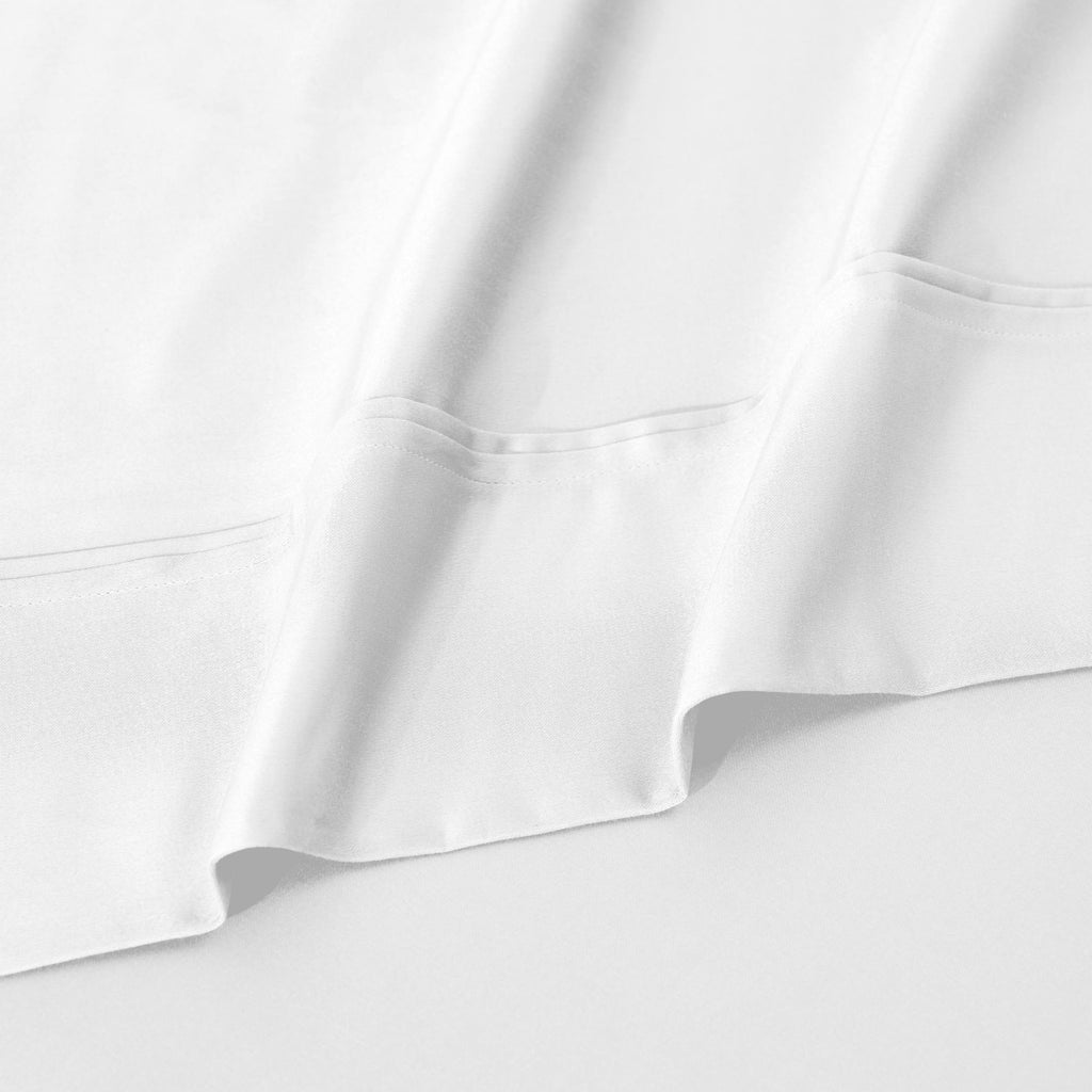 Parure de draps unie écologique en coton égyptien de qualité supérieure 1 200 fils