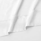 Parure de draps unie écologique en coton égyptien de qualité supérieure 1 200 fils