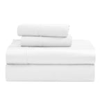 Parure de draps unie écologique en coton égyptien de qualité supérieure 1 200 fils