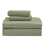 Parure de draps unie écologique en coton égyptien de qualité supérieure 1 200 fils