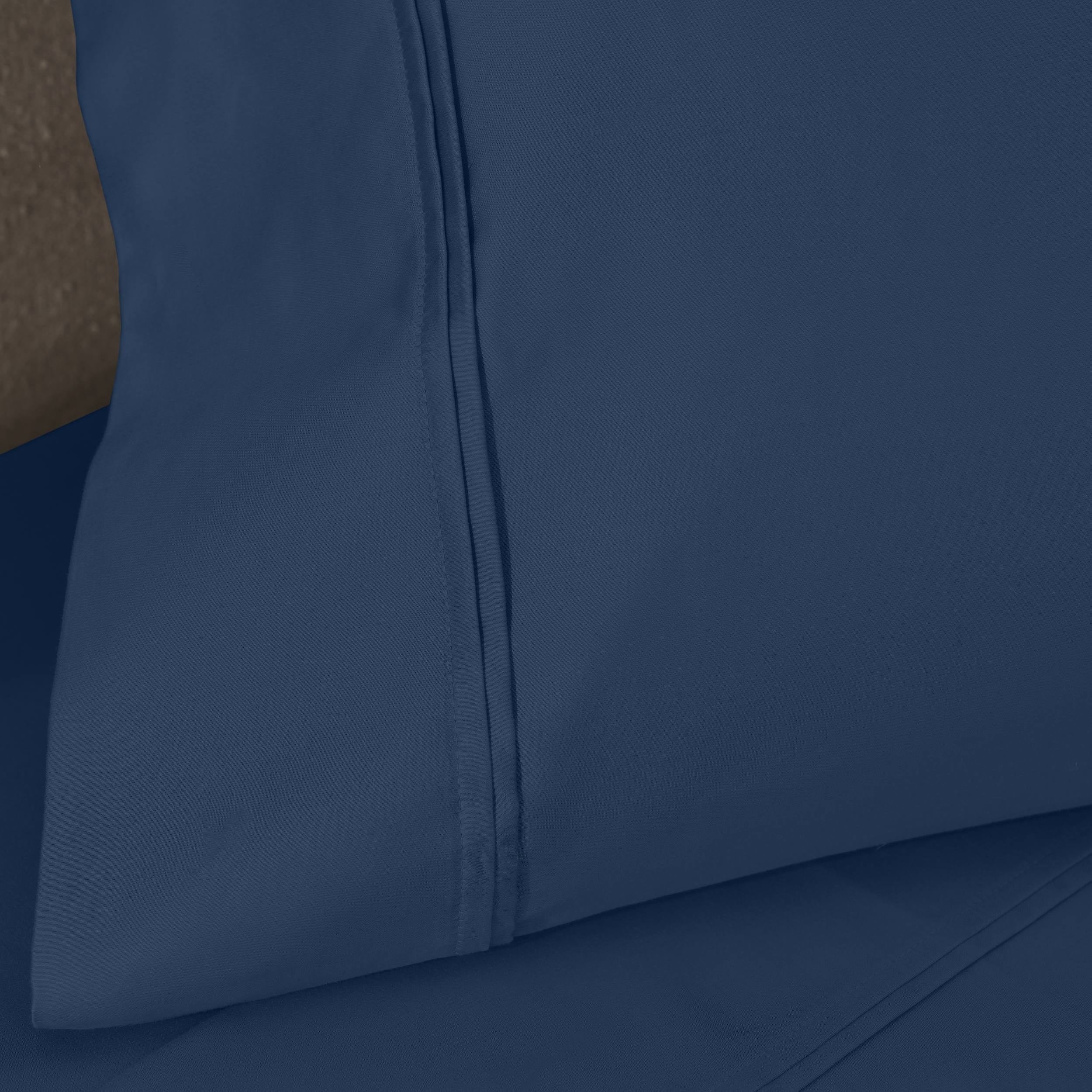 Parure de draps unie écologique en coton égyptien de qualité supérieure 1 200 fils