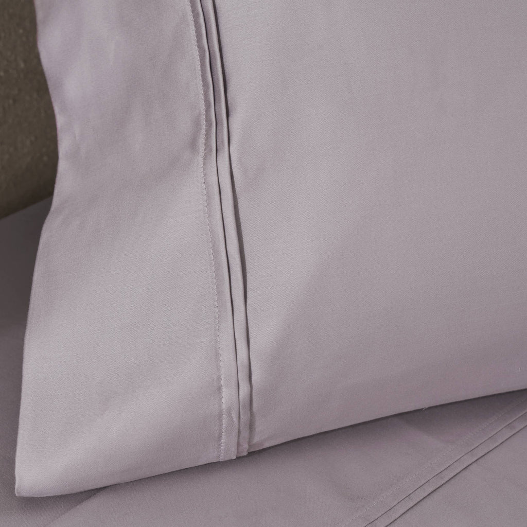 Parure de draps unie écologique en coton égyptien de qualité supérieure 1 200 fils