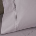 Parure de draps unie écologique en coton égyptien de qualité supérieure 1 200 fils