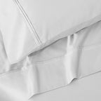 Parure de draps unie écologique en coton égyptien de qualité supérieure 1 200 fils