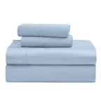 Parure de draps unie écologique en coton égyptien de qualité supérieure 1 200 fils