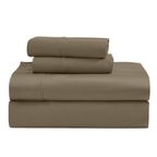 Parure de draps unie écologique en coton égyptien de qualité supérieure 1 200 fils