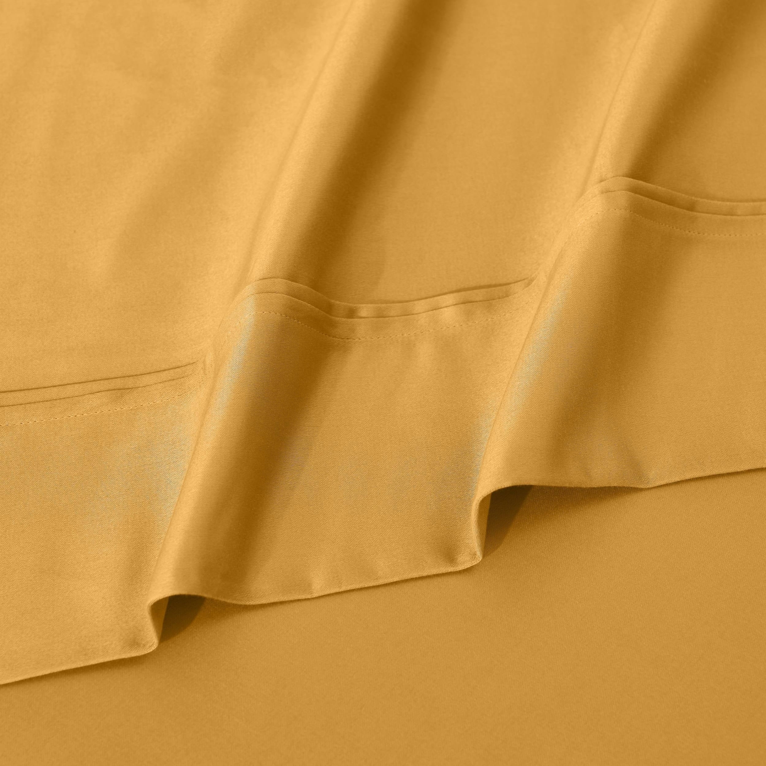 Parure de draps unie écologique en coton égyptien de qualité supérieure 1 200 fils