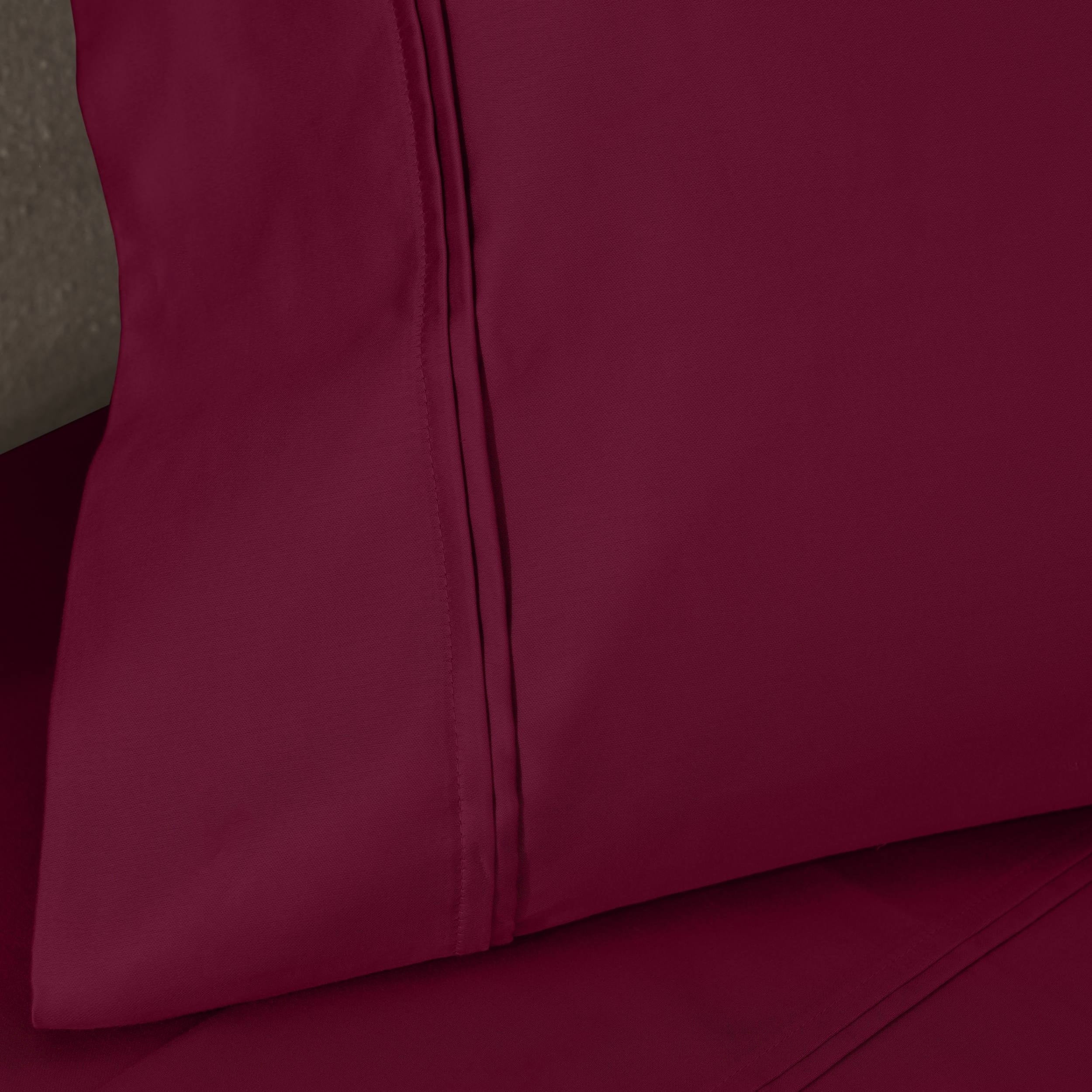 Parure de draps unie écologique en coton égyptien de qualité supérieure 1 200 fils